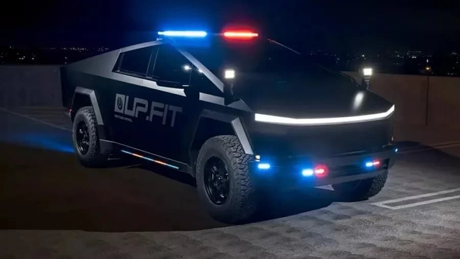 Tesla Cybetruck é transformada para trabalhar como viatura de polícia