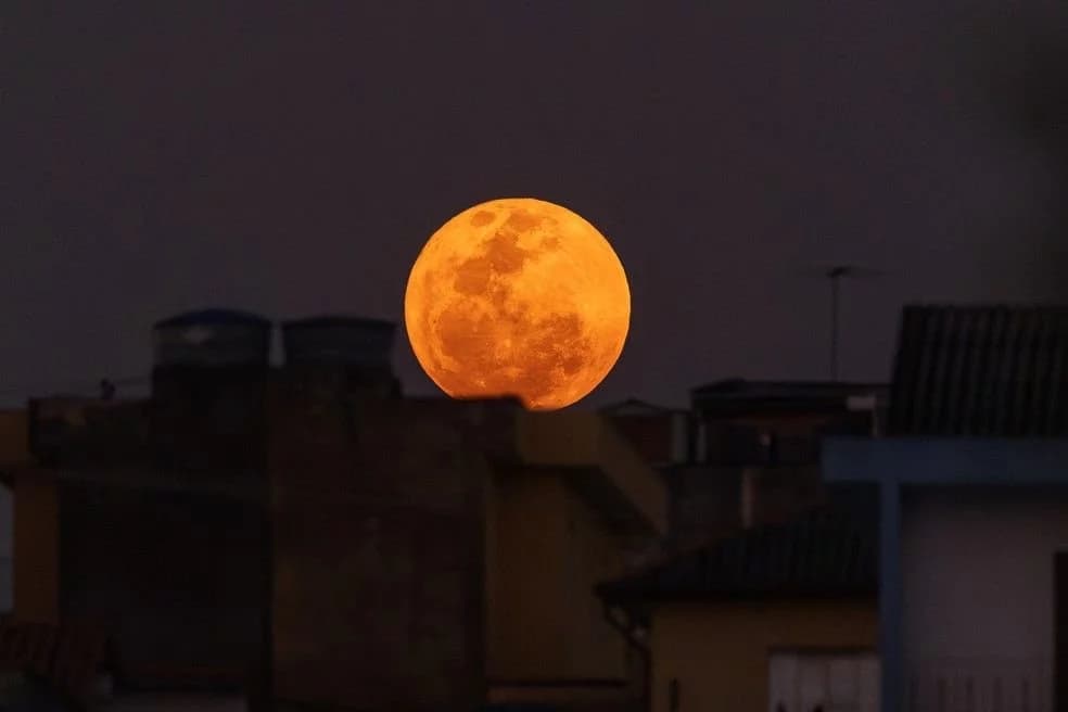 Superlua azul é laranja? Entenda o que pode influenciar na cor da lua