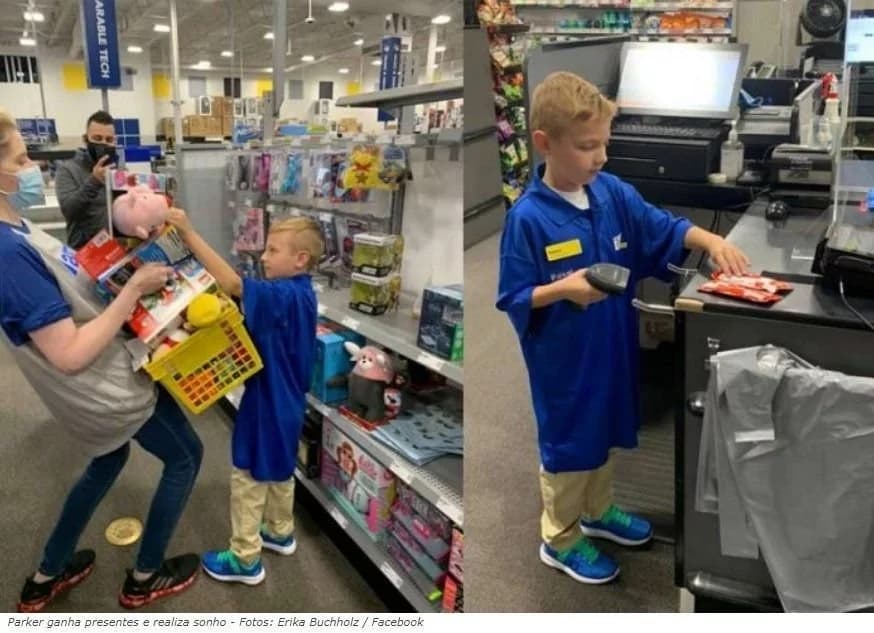 Loja faz surpresa e realiza sonho de menino autista por uma noite