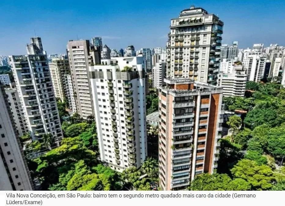 Veja os bairros mais caros para comprar imóvel em São Paulo