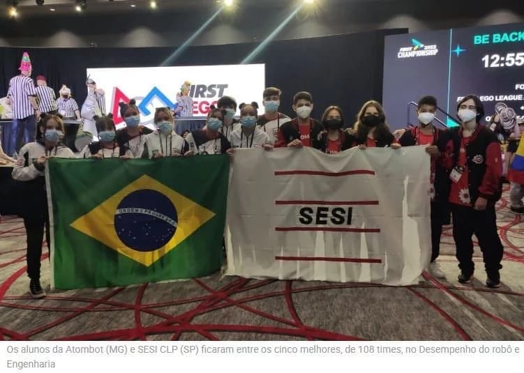 Brasil conquista prêmio de Engenharia de Excelência em torneio mundial de robótica