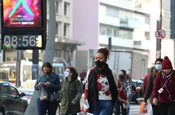 Forte massa de ar polar vai derrubar temperaturas no Brasil nesta semana