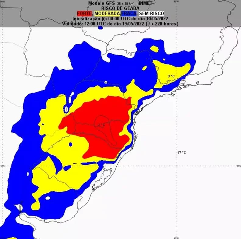 Forte massa de ar polar vai derrubar temperaturas no Brasil nesta semana